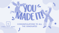 Quirky Graduation Facebook event cover Image Preview