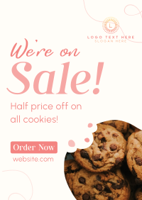 Cookie Dessert Sale Flyer Design