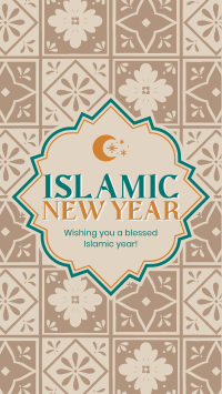 Islamic New Year Wishes TikTok Video Design