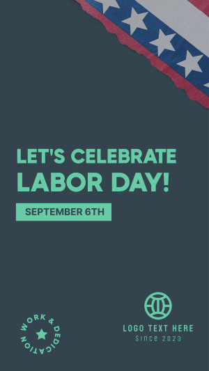 Celebrate Labor Day Instagram story Image Preview