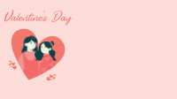 Valentine Couple Zoom Background Design