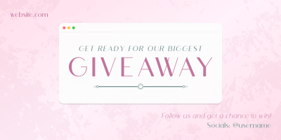 Elegant Chic Giveaway Twitter Post Image Preview
