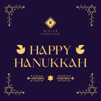 Hanukkah Menorah Ornament Instagram post Image Preview