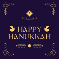 Hanukkah Menorah Ornament Instagram post Image Preview
