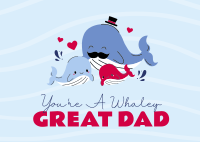 Whaley Great Dad Postcard Design