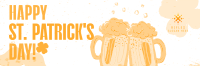 St. Patrick's Beer Greeting Twitter header (cover) Image Preview