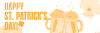 St. Patrick's Beer Greeting Twitter Header Image Preview