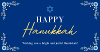 Hanukkah Floral Border Facebook ad Image Preview