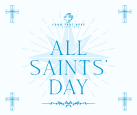 Solemn Saints' Day Facebook Post Design
