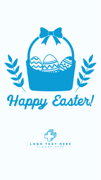 Easter Eggs Basket Facebook Story Design