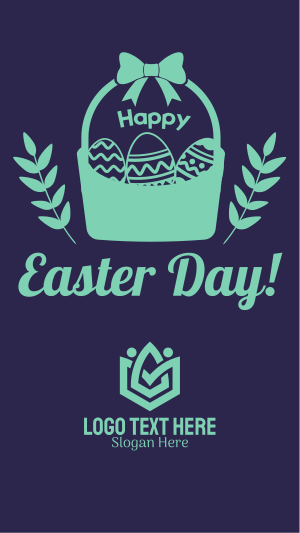 Easter Egg Basket Facebook story