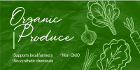 Organic Produce Twitter post Image Preview