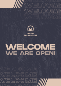 Grunge Welcome Texture  Poster Image Preview