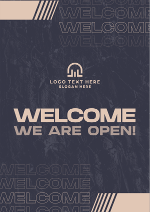Grunge Welcome Texture  Poster Image Preview