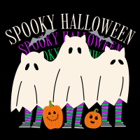 Spooky Ghosts T-shirt Image Preview