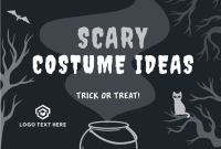 Spooky Halloween Pinterest Cover Design