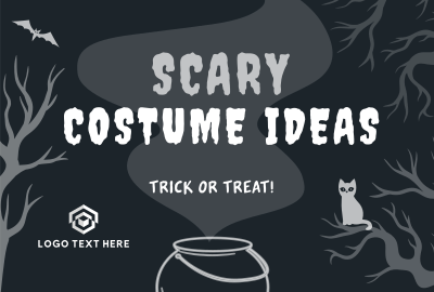 Spooky Halloween Pinterest board cover Image Preview