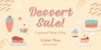 Discounted Desserts Twitter Post Design