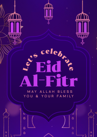 Eid Al-Fitr Celebration Poster Design