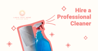 Discounted Professional Cleaners Facebook Ad Design