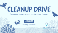 Ocean Conservation Facebook Event Cover Design