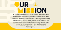 Our Mission Statement Twitter Post Design