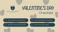 Valentine's Checklist Video Image Preview