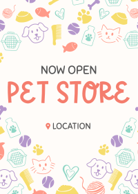 Pet Store Now Open Flyer Image Preview
