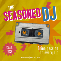 Seasoned DJ Cassette Instagram Post Design