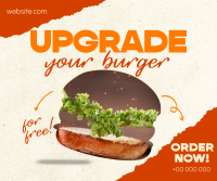 Upgrade your Burger! Facebook post Image Preview