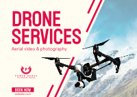 Professional Drone Service Postcard Image Preview