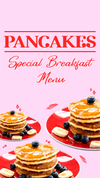 Pancakes For Breakfast TikTok Video Design