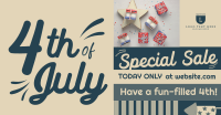 Fourth of July Sale Facebook ad Image Preview