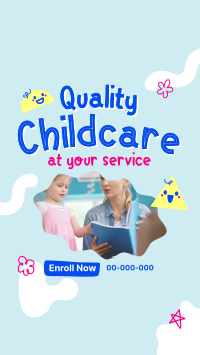 Quality Childcare Services Facebook Story Design