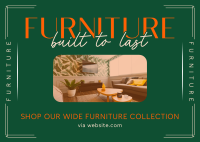 Quality Furniture Sale Postcard Image Preview