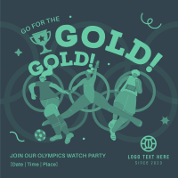 Olympics Watch Party Linkedin Post Design