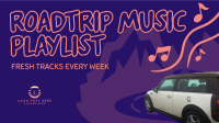 Roadtrip Music Playlist Animation Design