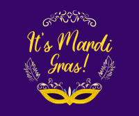 Fancy Mardi Gras Facebook post Image Preview