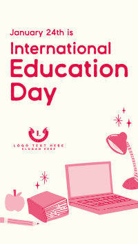 Cute Education Day Instagram reel Image Preview