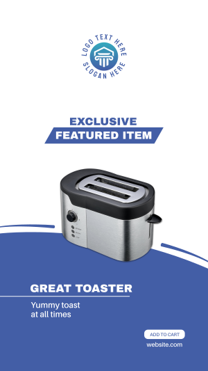 Great Toaster Facebook story Image Preview