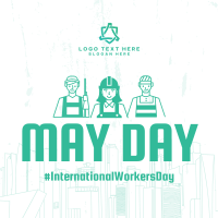 May Day Instagram Post Design