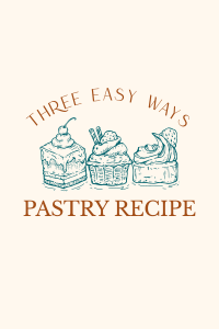 Classy Pastry Pinterest Pin Image Preview