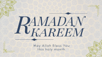 Psychedelic Ramadan Kareem Facebook Event Cover Design