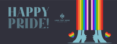 Rainbow in Heels Facebook cover Image Preview