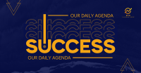Success as Daily Agenda Facebook Ad Design