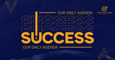 Success as Daily Agenda Facebook ad Image Preview