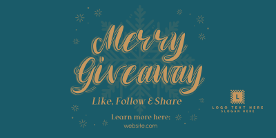 Merry Giveaway Announcement Twitter post Image Preview