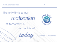 Minimalistic Business Quotes Postcard Image Preview