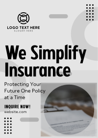 Simplify Insurance  Poster Design