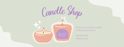 Scented  Candles Facebook cover Image Preview